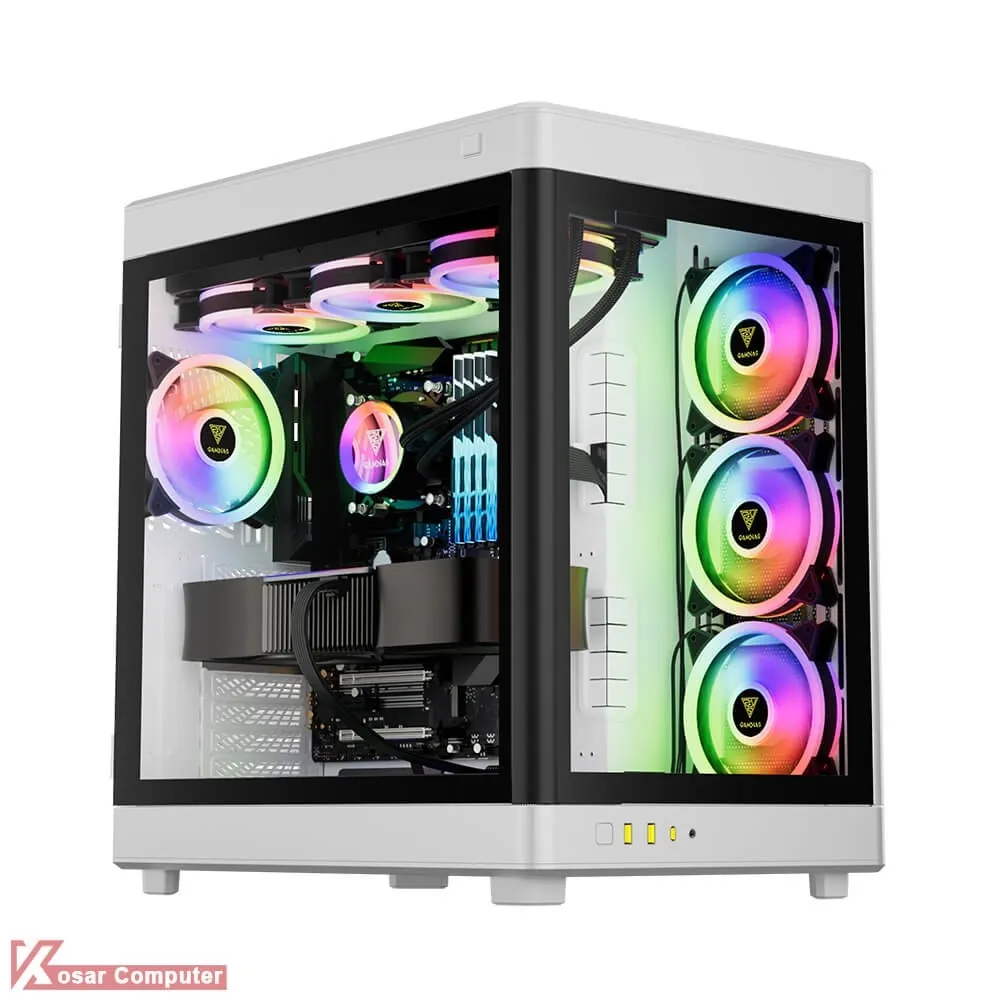 کیس حرفه ای سفید گیم دیاس مدل NESO P1 W