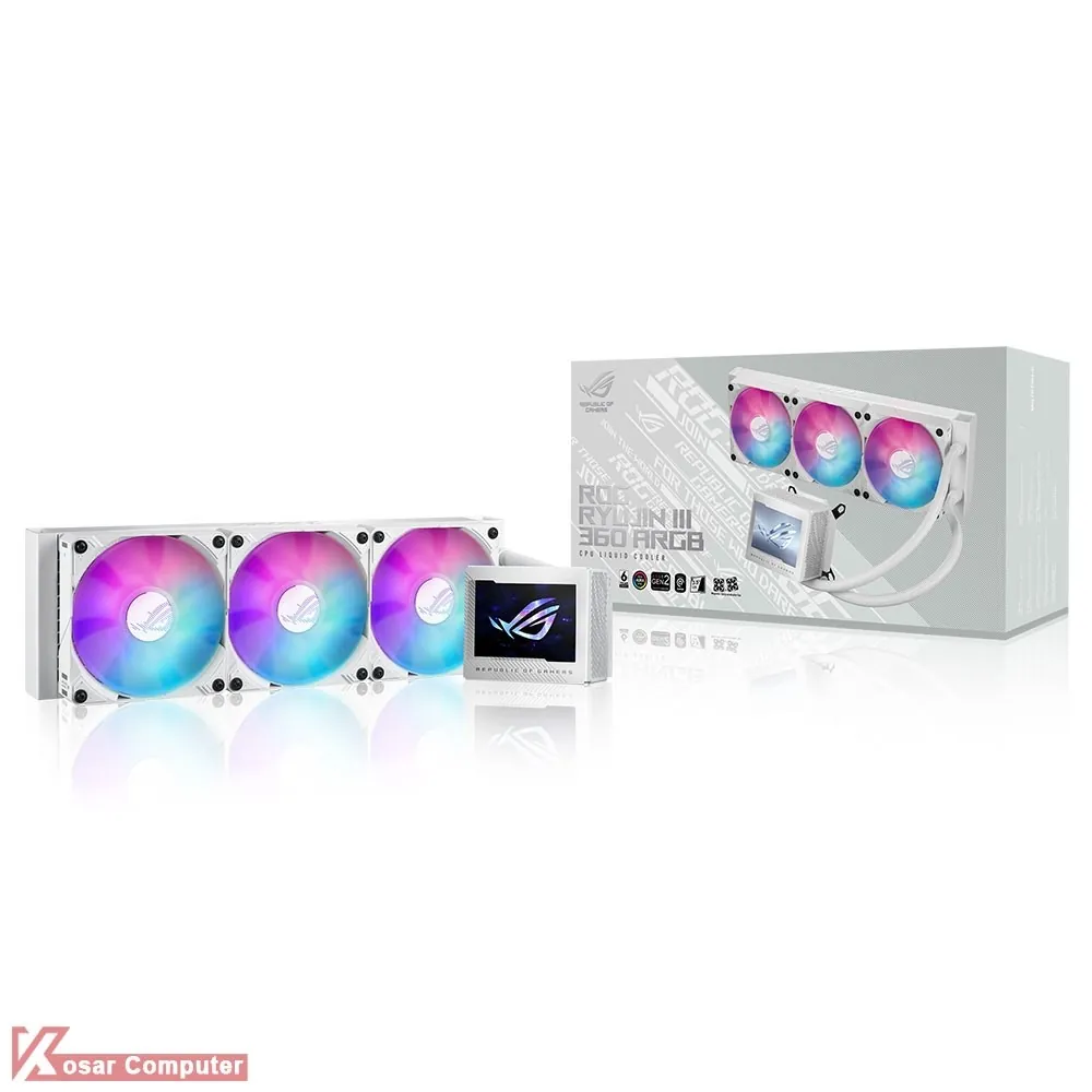 خنک کننده پردازنده ایسوس ASUS ROG RYUJIN III 360 ARGB White Edition