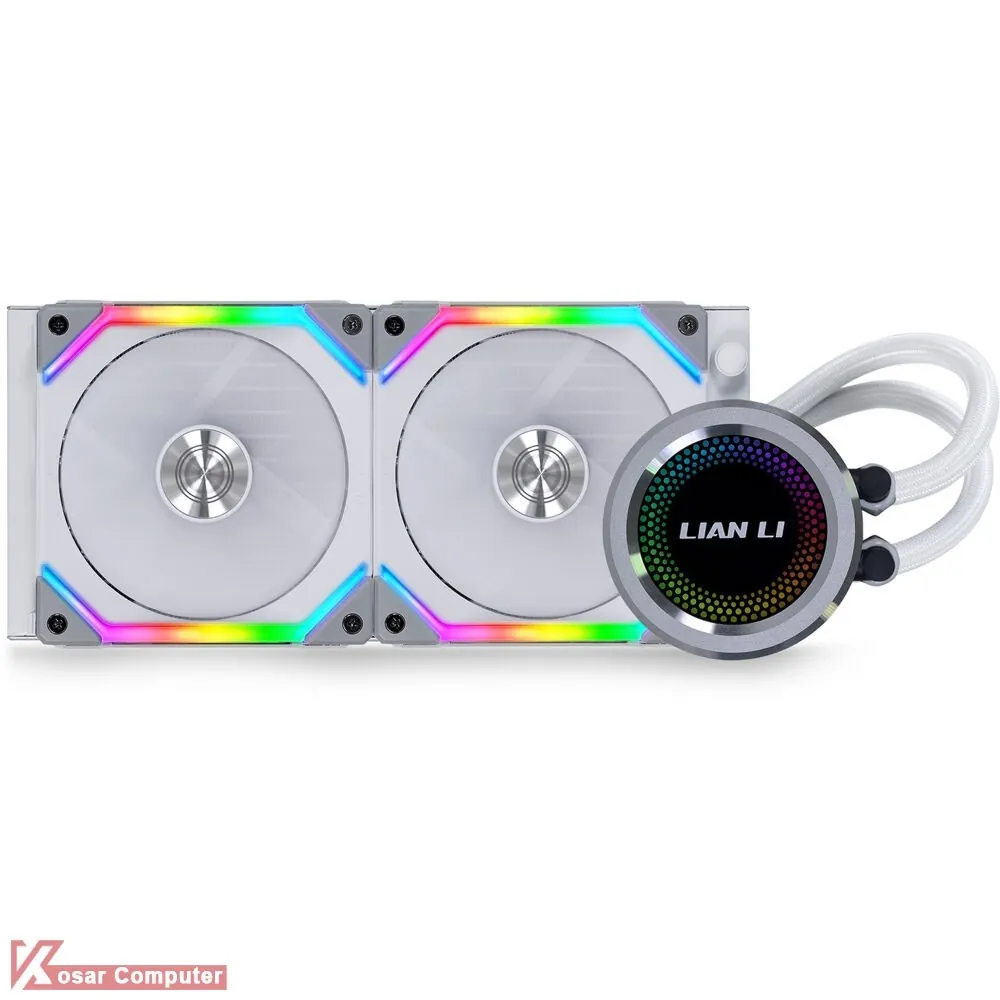خنک کننده مایع پردازنده سفید لیان لی Galahad AIO UNI FAN SL 240