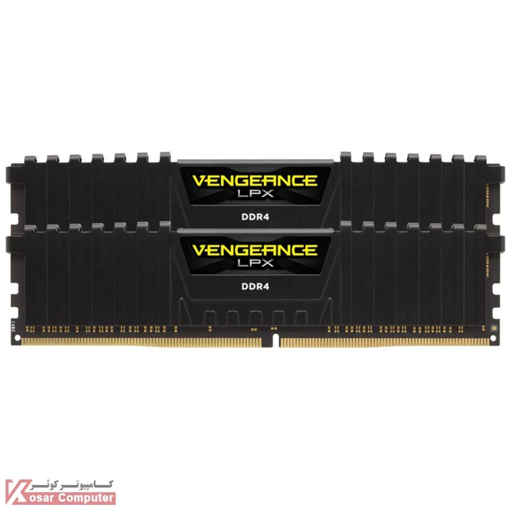 رم کورسیر 32 گیگابایت (2×16) دو کانال DDR4 3600 مدل Vengeance LPX CL18