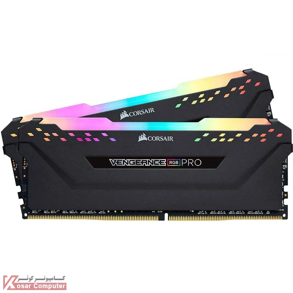 رم کورسیر 32 گیگابایت (2×16) دو کانال DDR4 4000 مدل Vengeance PRO RGB CL18