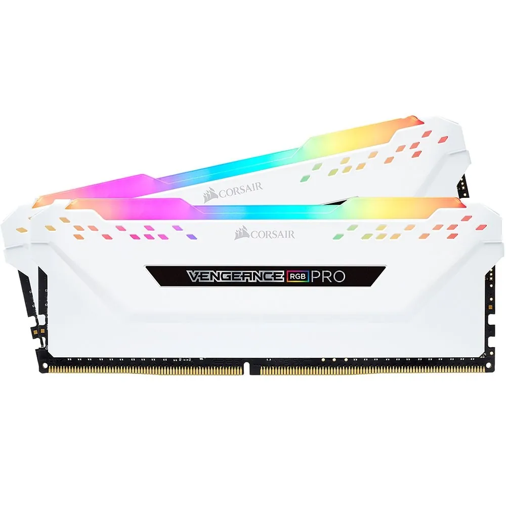رم کورسیر 32 گیگابایت (2×16) دو کانال DDR4 3200 مدل Vengeance PRO RGB WHITE CL16