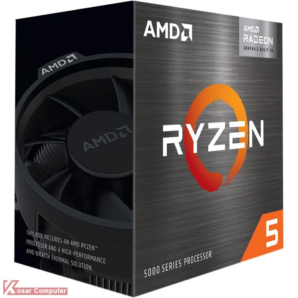 پردازنده با گرافیک ای ام دی Ryzen 5 5600G باکس اورجینال