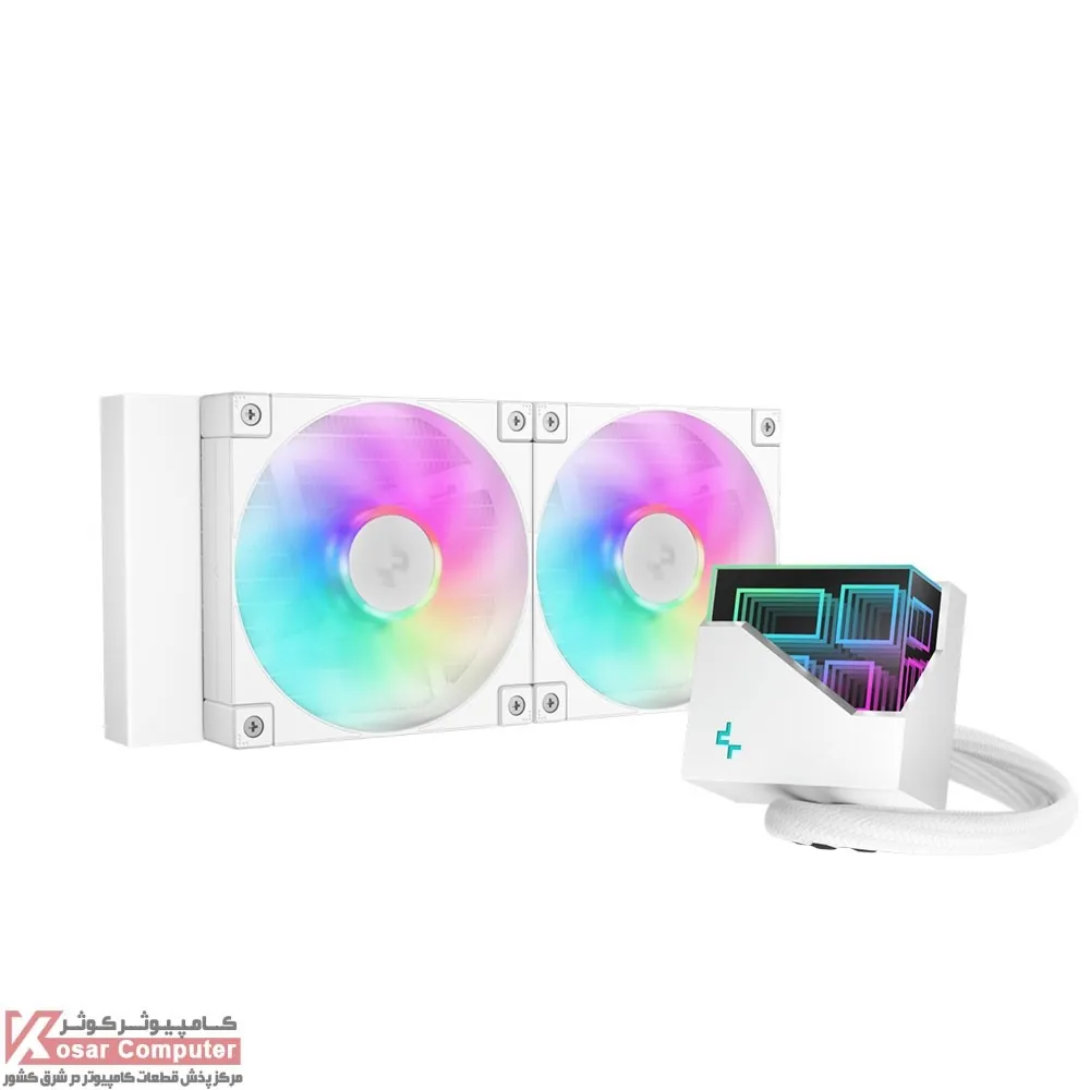خنک کننده مایع پردازنده دیپ کول LT240 ARGB WHITE