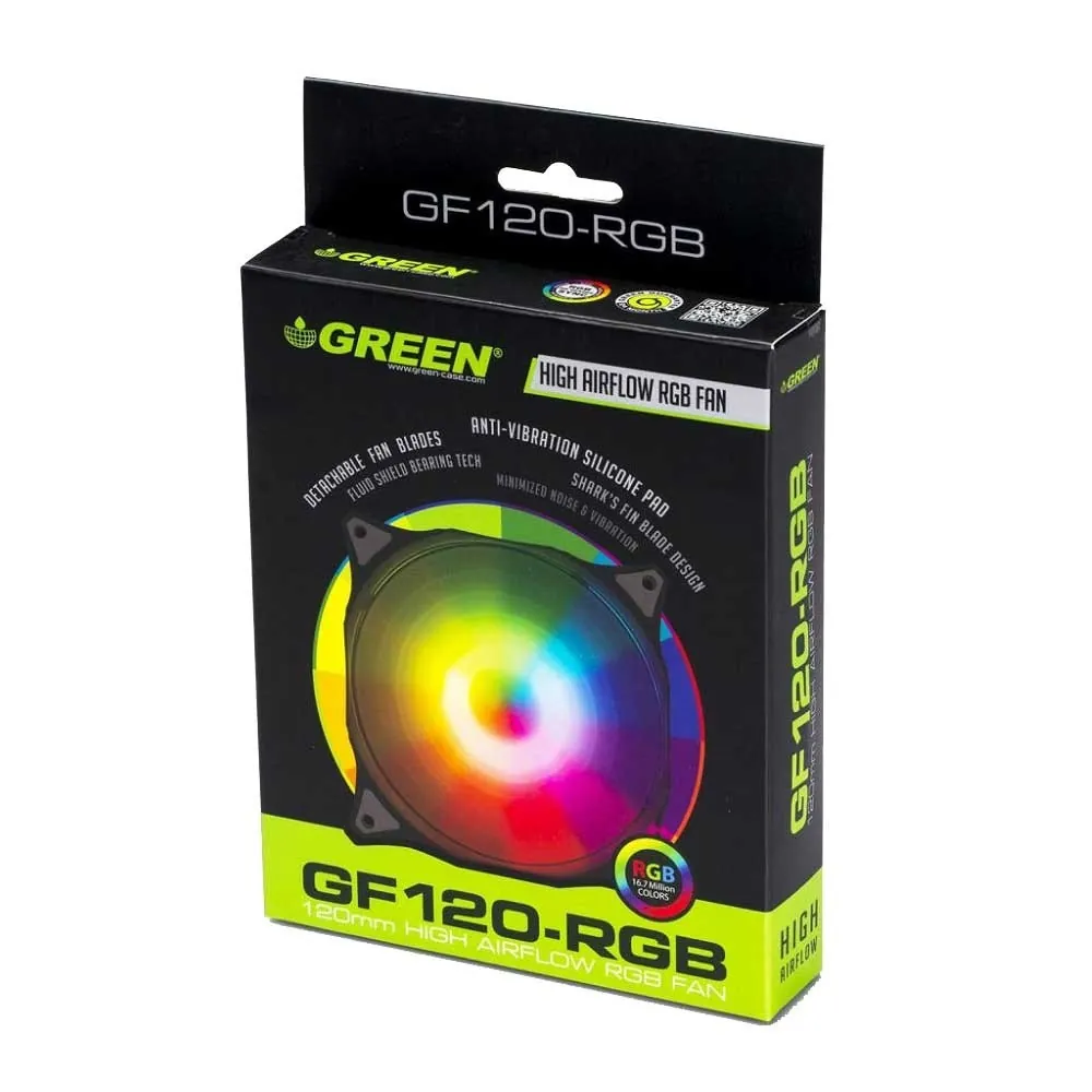 فن کیس گرین مدل GF120-RGB