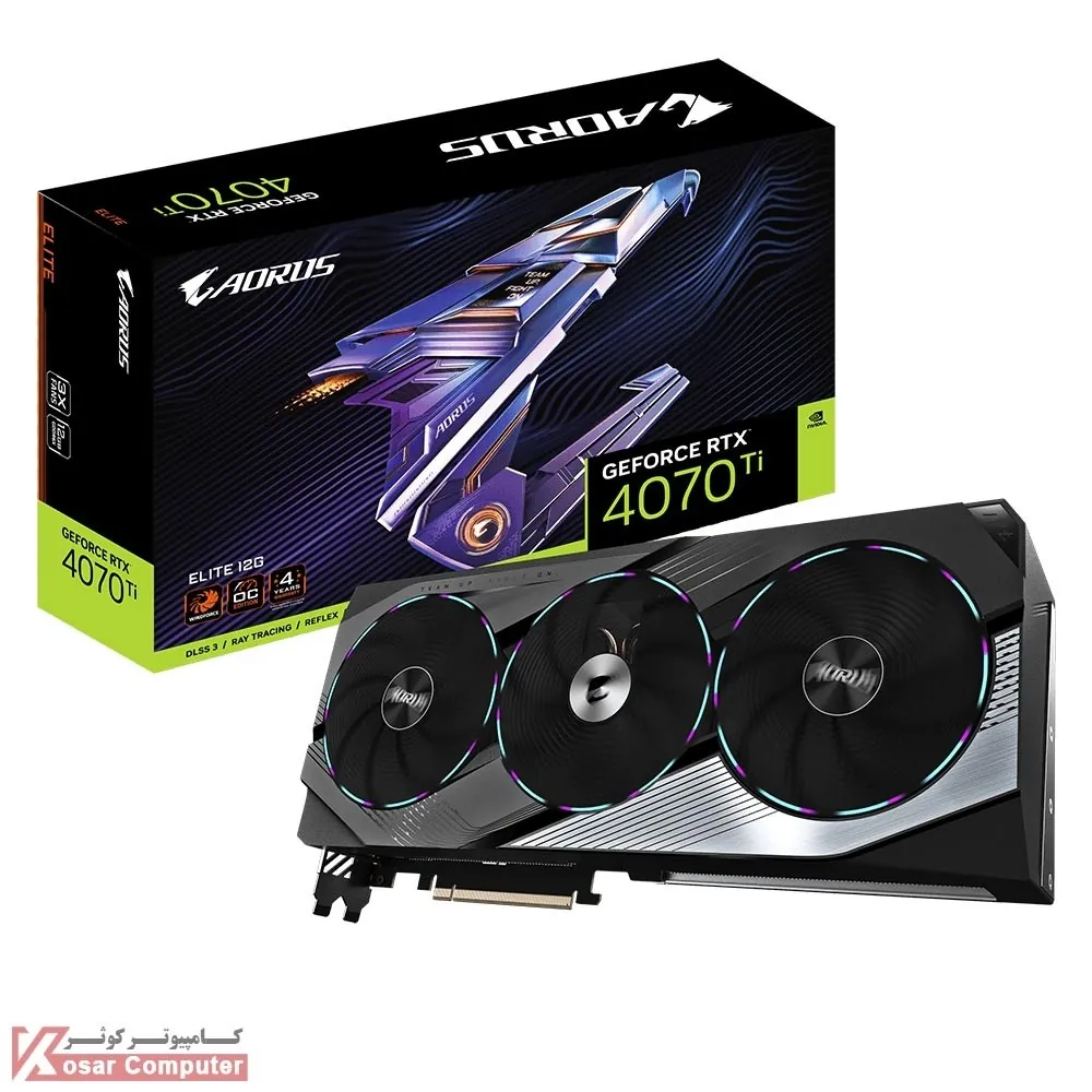 کارت گرافیک گیگابایت AORUS RTX 4070 Ti ELITE 12G