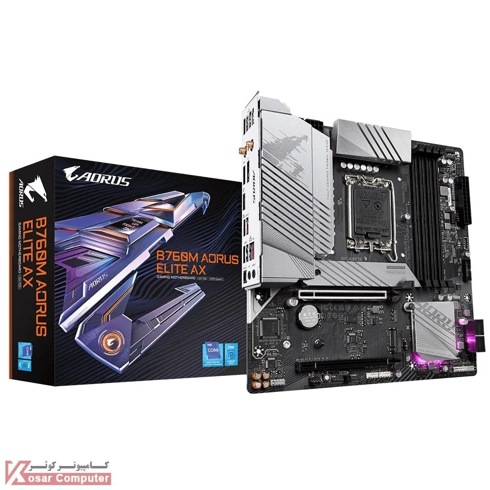 مادربرد وایرلس گیگابایت B760M AORUS ELITE AX