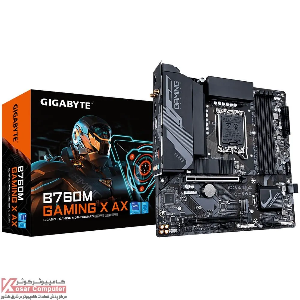 مادربرد وایرلس گیگابایت B760M GAMING X AX DDR5