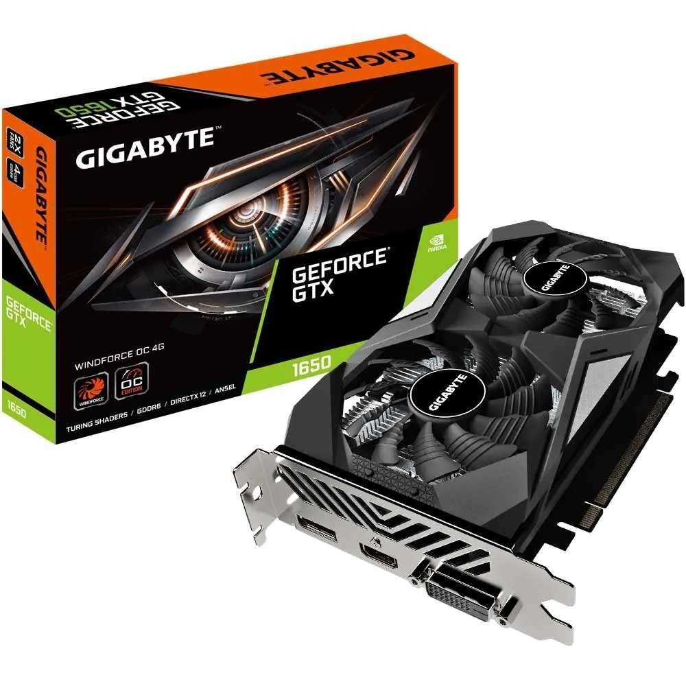 کارت گرافیک گیگابایت GTX1650 D6 WINDFORCE OC 4G