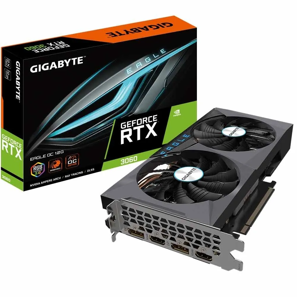 کارت گرافیک گیگابایت RTX 3060 EAGLE OC 12G