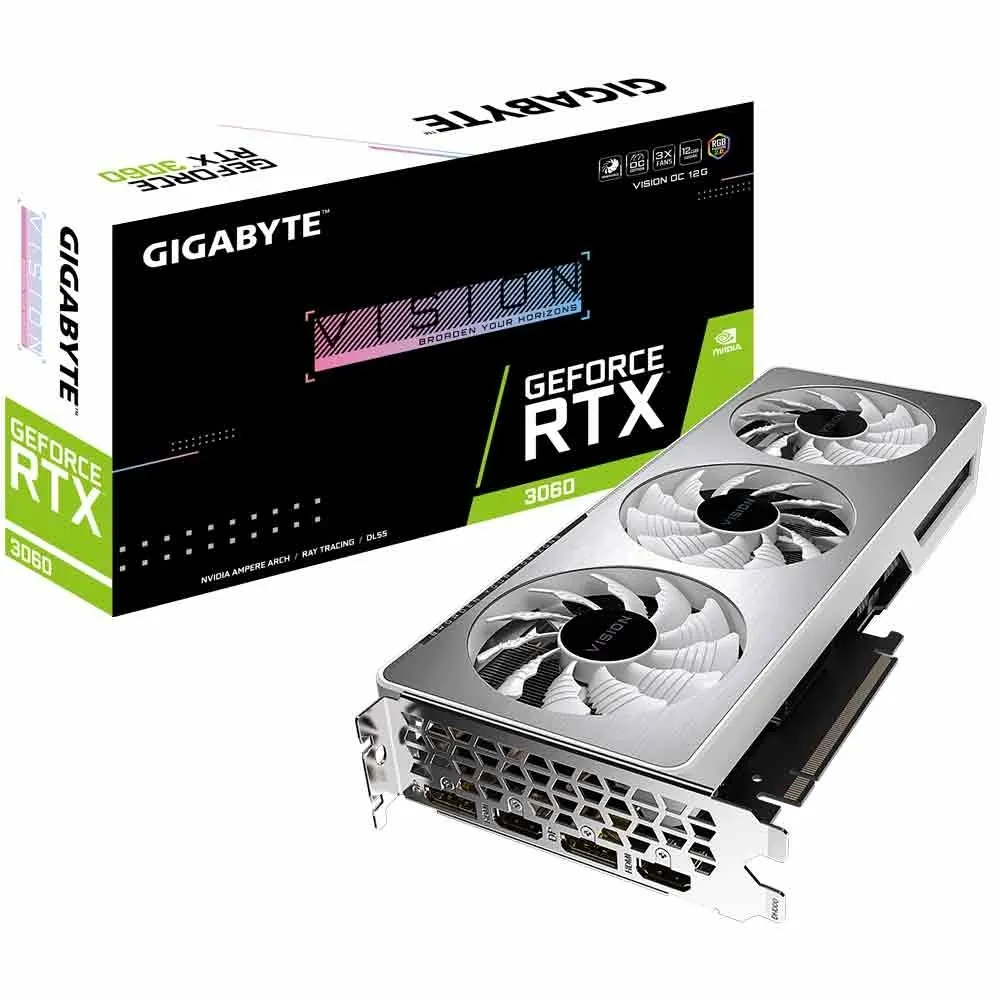 کارت گرافیک گیگابایت RTX 3060 VISION OC 12G