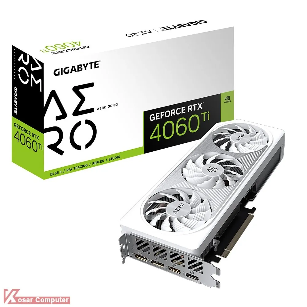کارت گرافیک گیگابایت RTX 4060 Ti AERO OC 8G