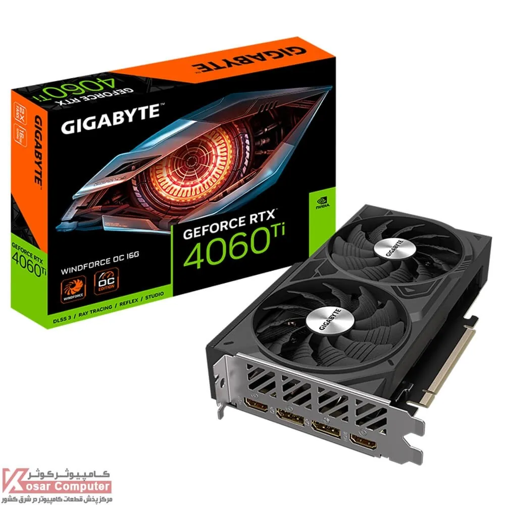 کارت گرافیک گیگابایت RTX 4060 Ti WINDFORCE OC 16G