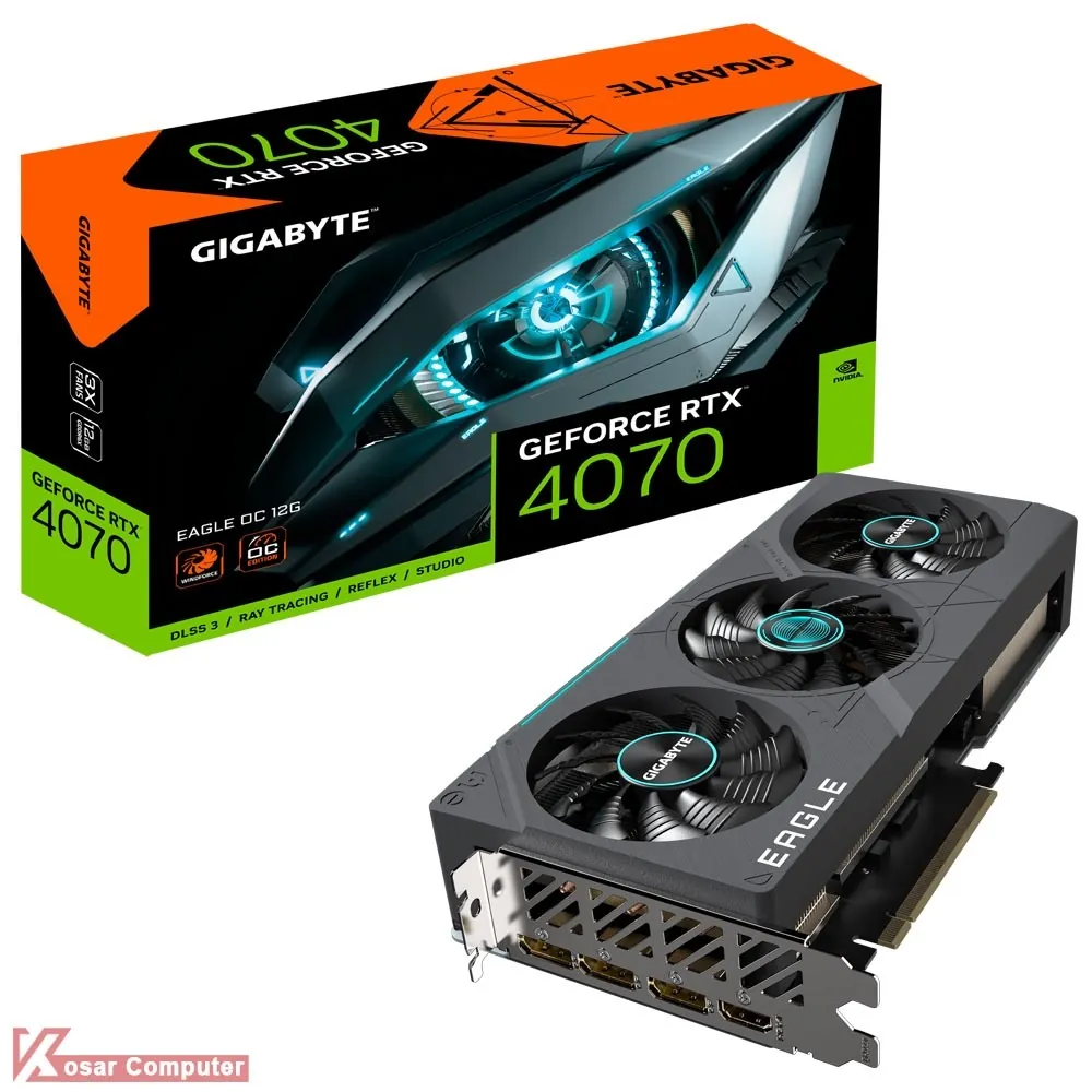 کارت گرافیک گیگابایت RTX 4070 EAGLE OC 12G