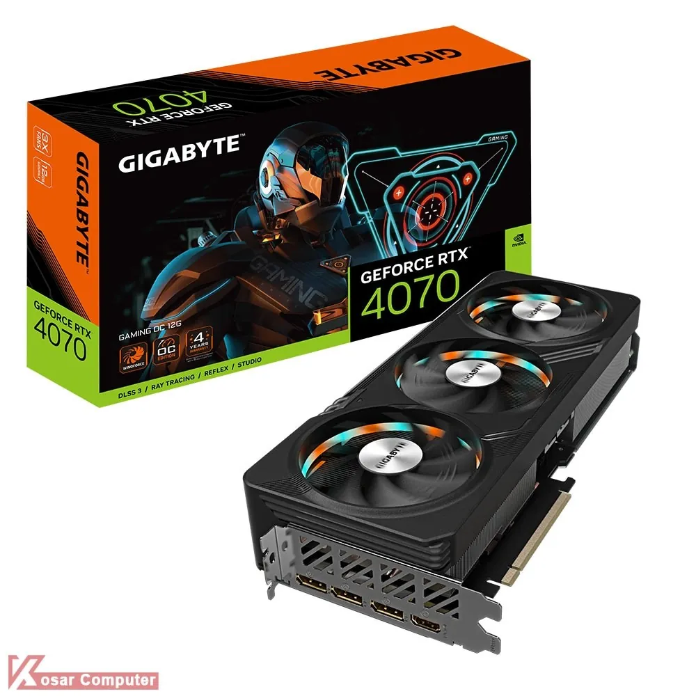 کارت گرافیک گیگابایت RTX 4070 GAMING OC 12G