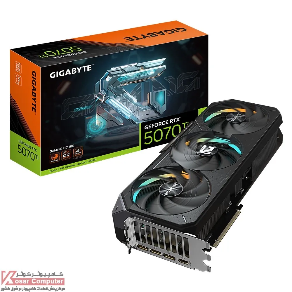 کارت گرافیک گیگابایت RTX 5070 Ti GAMING OC 16G