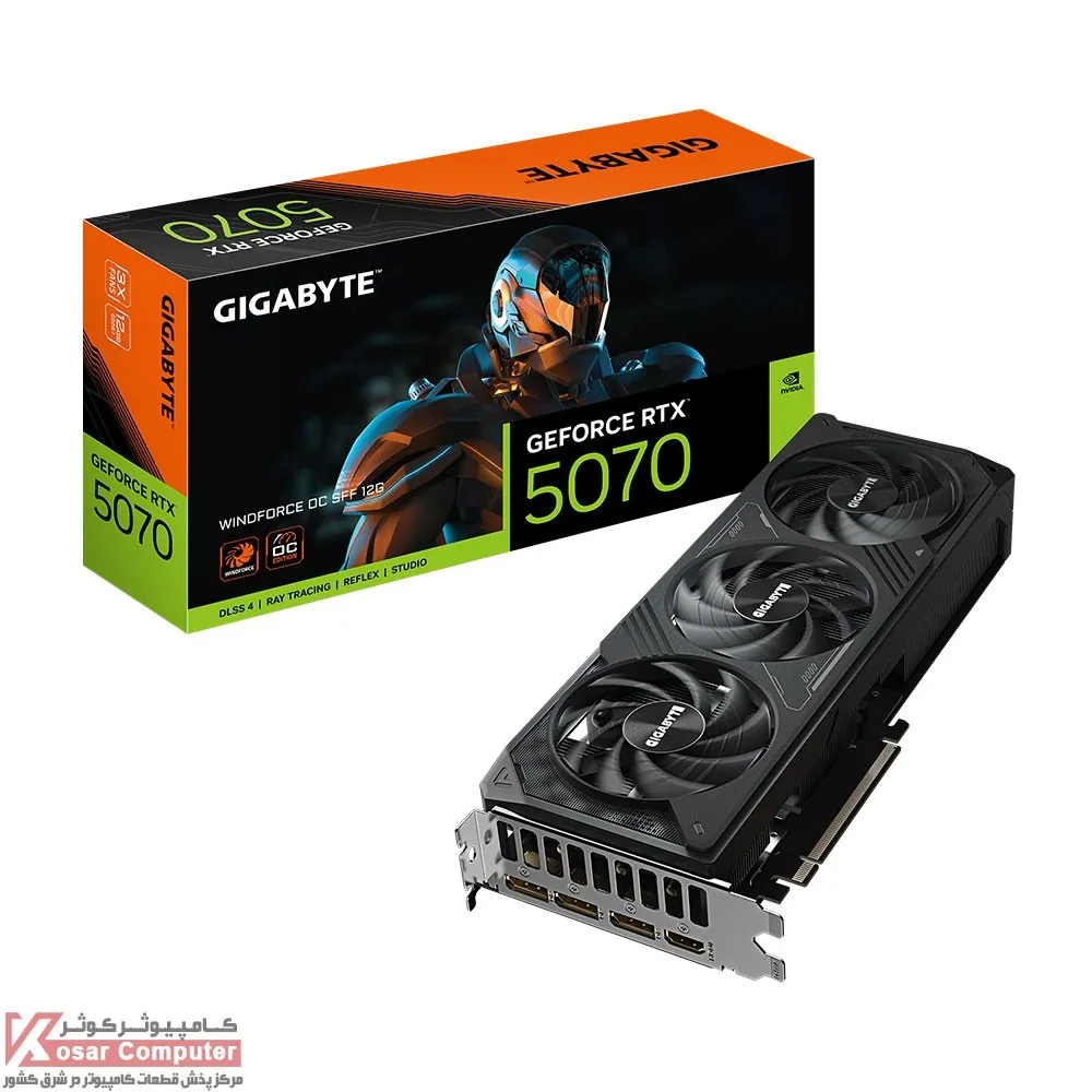 کارت گرافیک گیگابایت RTX 5070 WINDFORCE OC SFF 12G