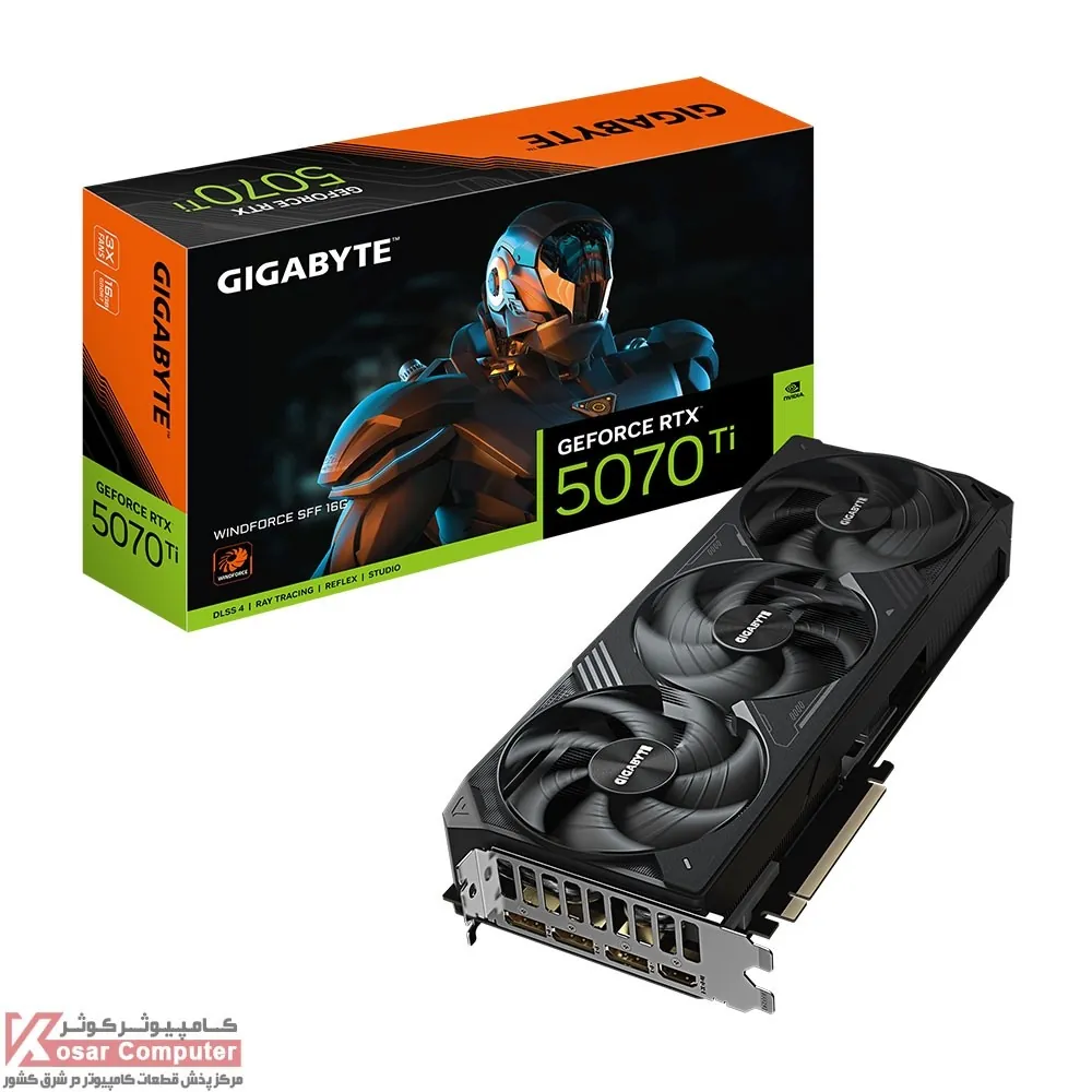 کارت گرافیک گیگابایت RTX 5070 Ti WINDFORCE SFF 16G