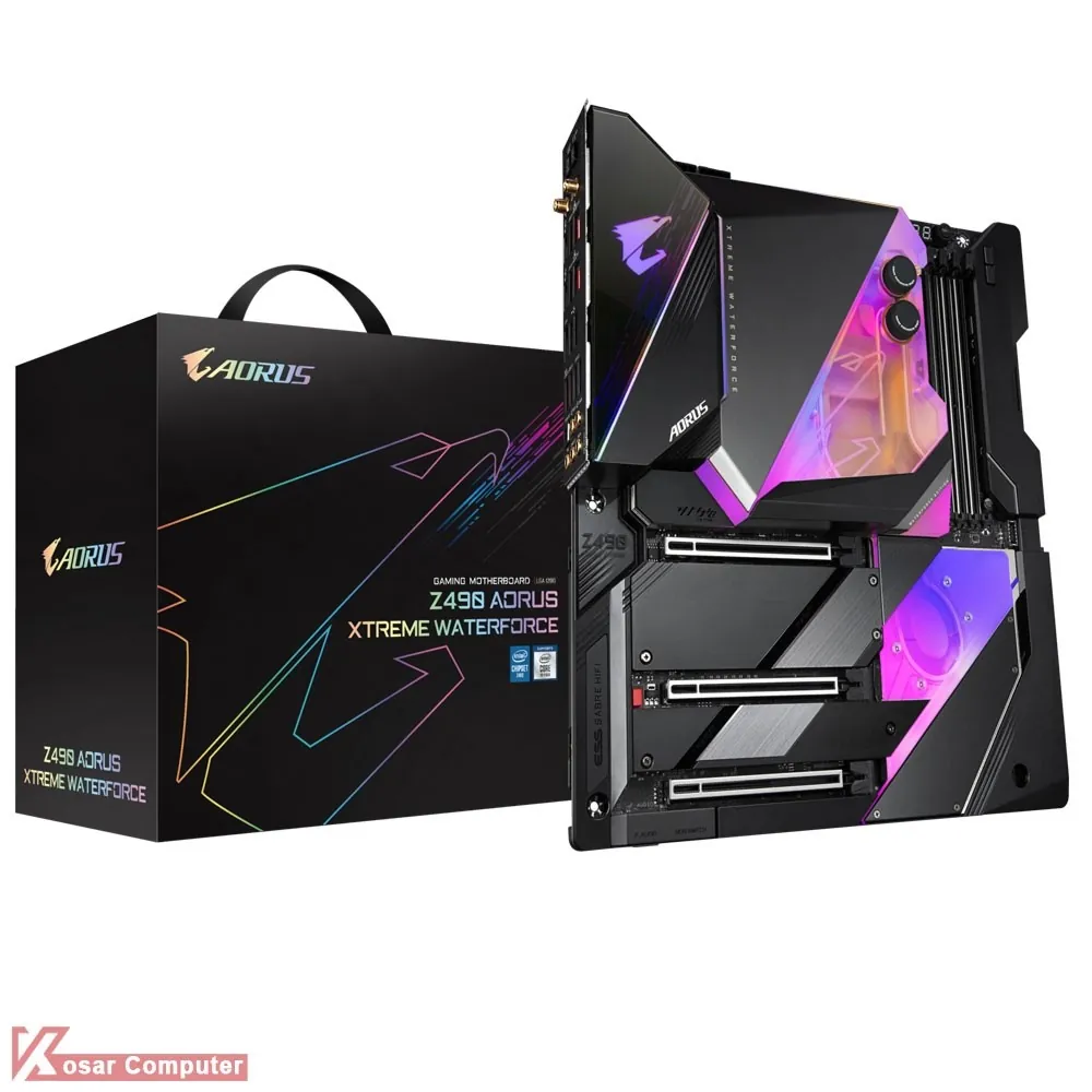 مادربرد حرفه ای وایرلس گیگابایت GIGABYTE Z490 AORUS XTREME WATERFORCE
