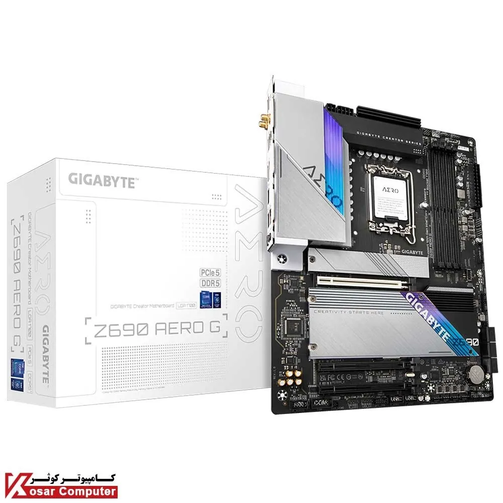 مادربرد گیگابایت Z690 AERO G با حافظه DDR5