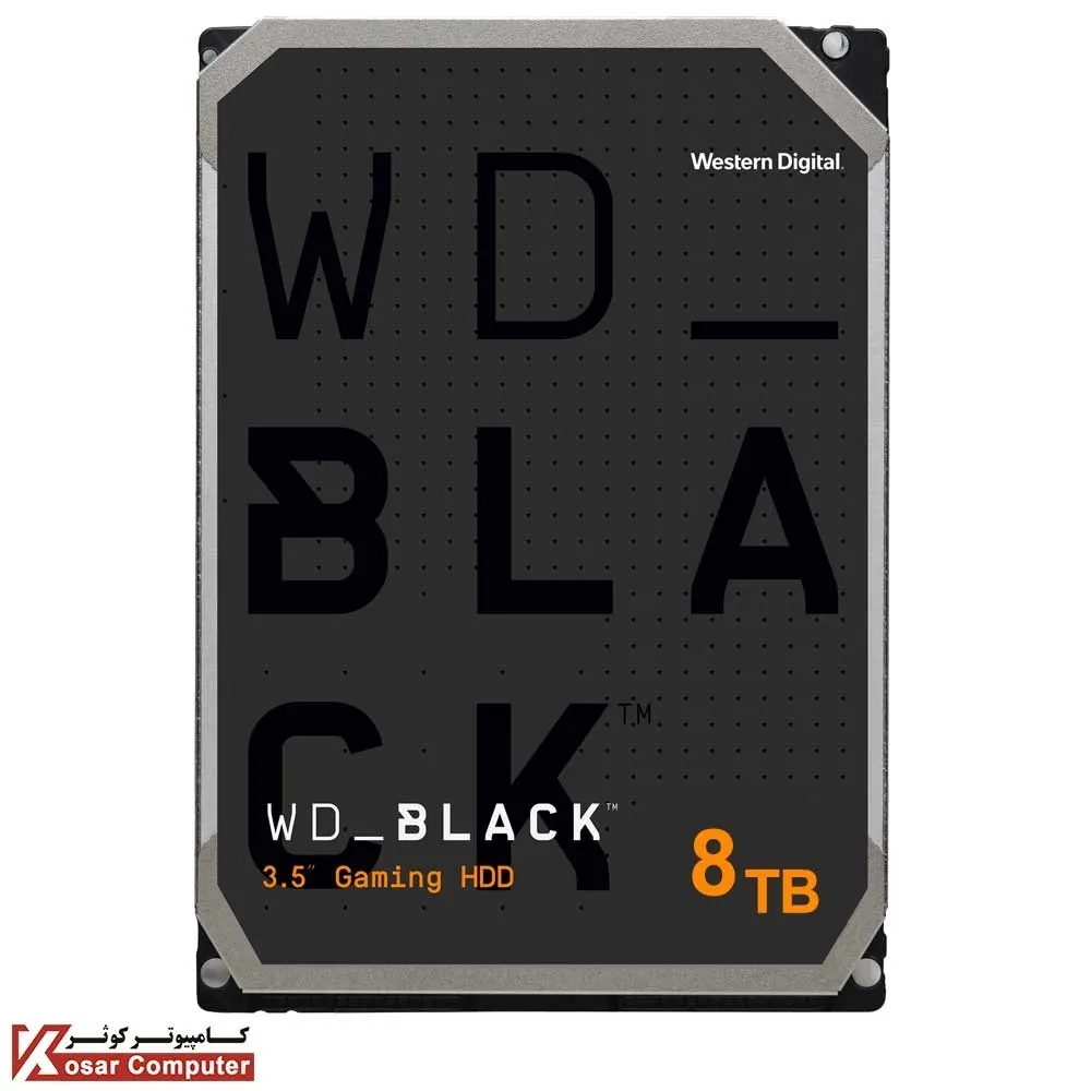 هارد اینترنال وسترن دیجیتال مشکی 8 ترابایت