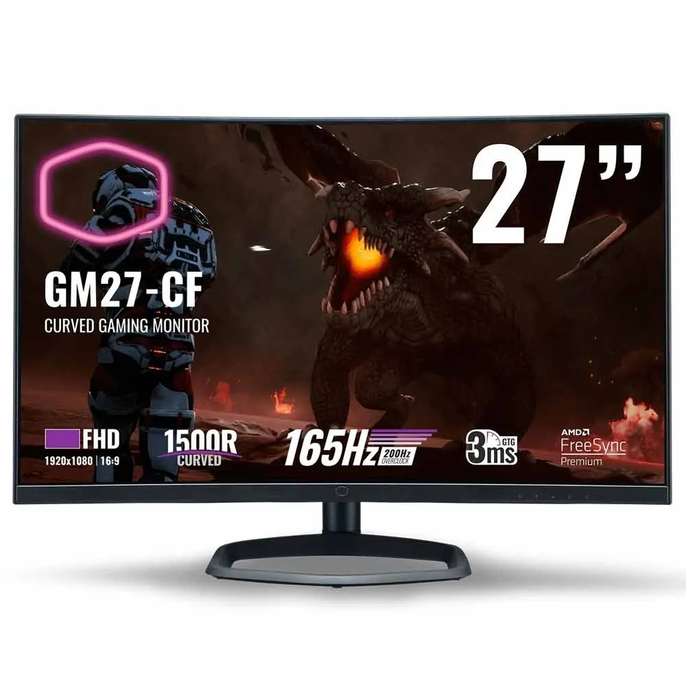 مانیتور خمیده گیمینگ کولر مستر GM27-CF سایز 27 اینچ