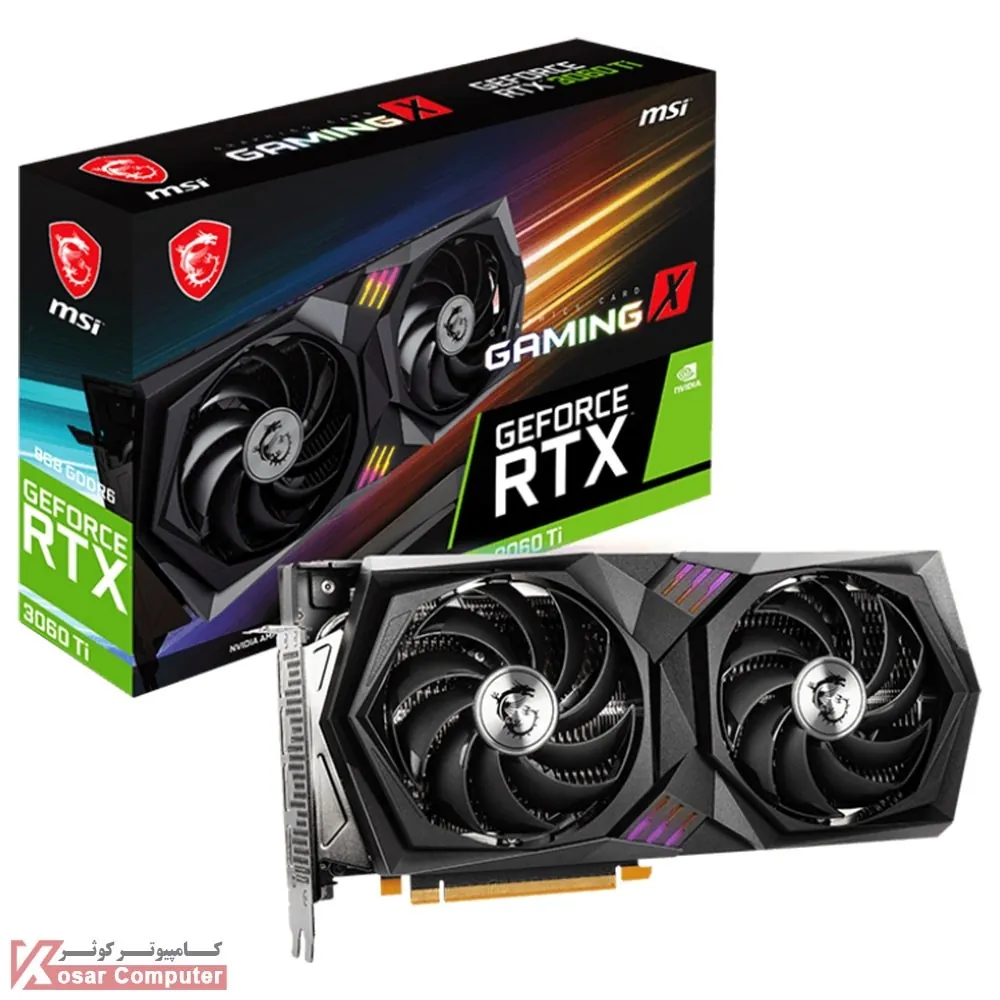 کارت گرافیک ام اس آی RTX 3060 Ti GAMING X 8G