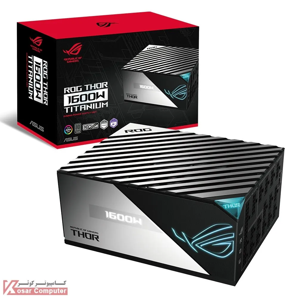 پاور ایسوس 1600 وات فول ماژولار مدل ROG THOR 1600T GAMING