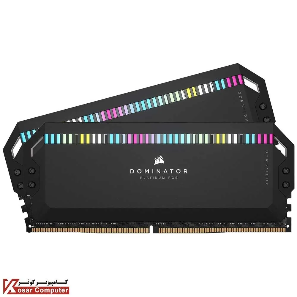 رم کورسیر 32 گیگابایت (2×16) دو کانال DDR5 6000 مدل Dominator Platinum RGB CL36