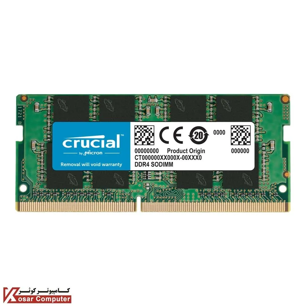 رم لپ تاپ کروشیال 8 گیگابایت تک ماژول DDR4 CL22 باس 3200