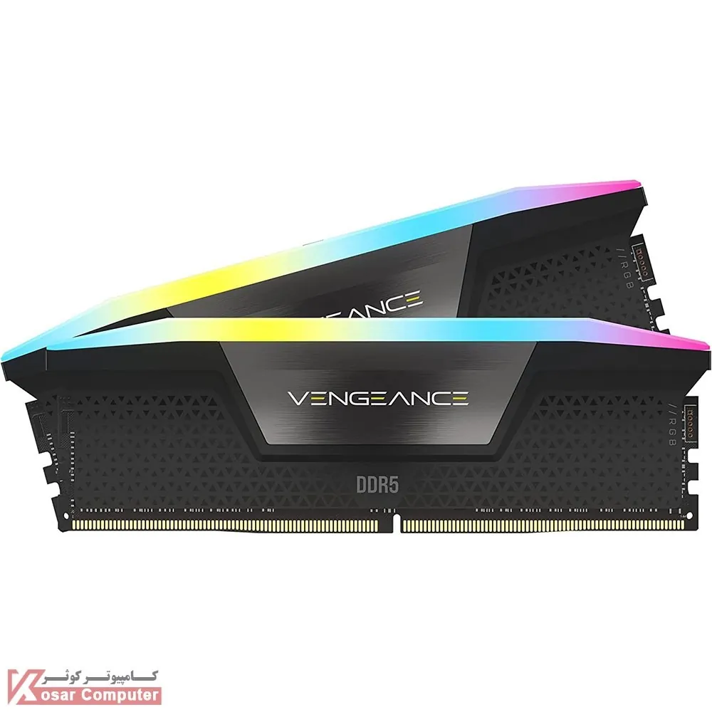 رم کورسیر 32 گیگابایت (2×16) دو کانال DDR5 7200 مدل Vengeance RGB CL34