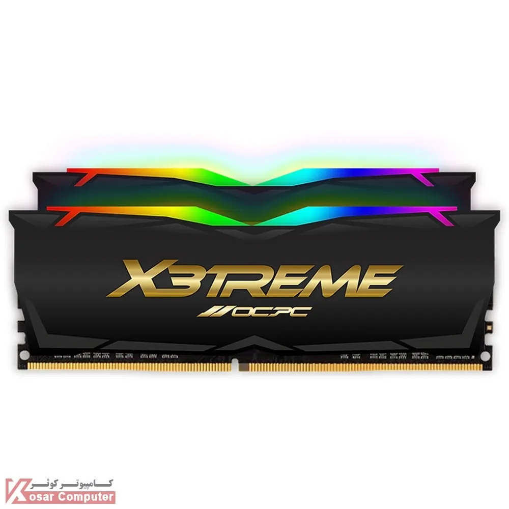 رم او سی پی سی ظرفیت 64 گیگابایت DDR4 CL18 باس 3600 مدل X3 RGB