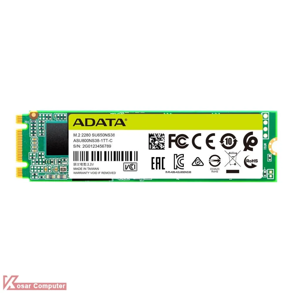 اس اس دی ای دیتا 256 گیگابایت مدل SU650 M.2 SATA