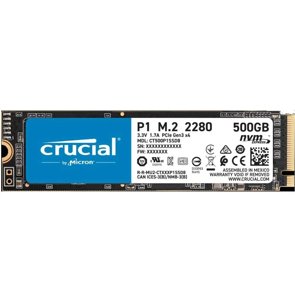 اس اس دی کروشیال 500 گیگابایت مدل P1 M.2 NVME