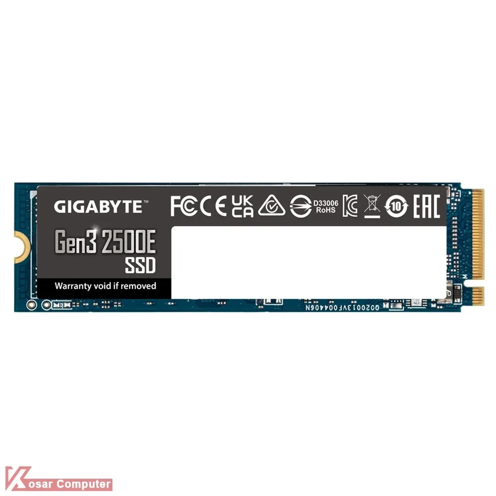 اس اس دی گیگابایت 500 گیگابایت Gen3 2500E M.2 NVME