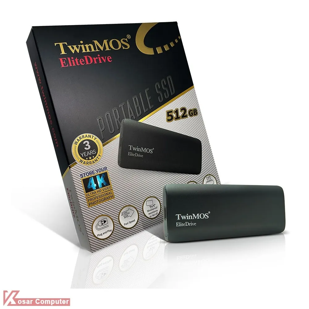 اس اس دی اکسترنال تویین موس 512 گیگابایت TwinMOS Portable