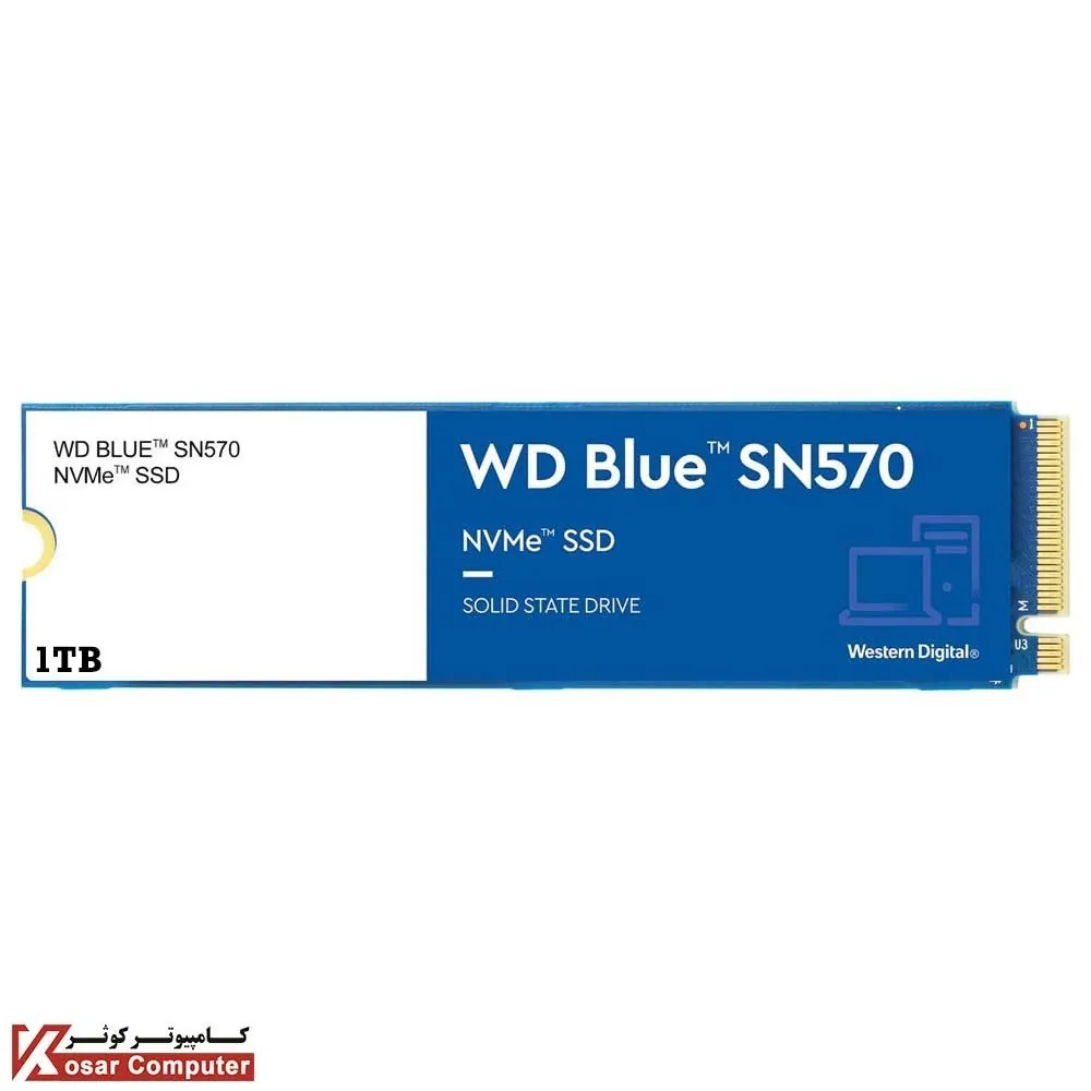 اس اس دی وسترن دیجیتال 1 ترابایت مدل NVMe M.2 SN570 BLUE