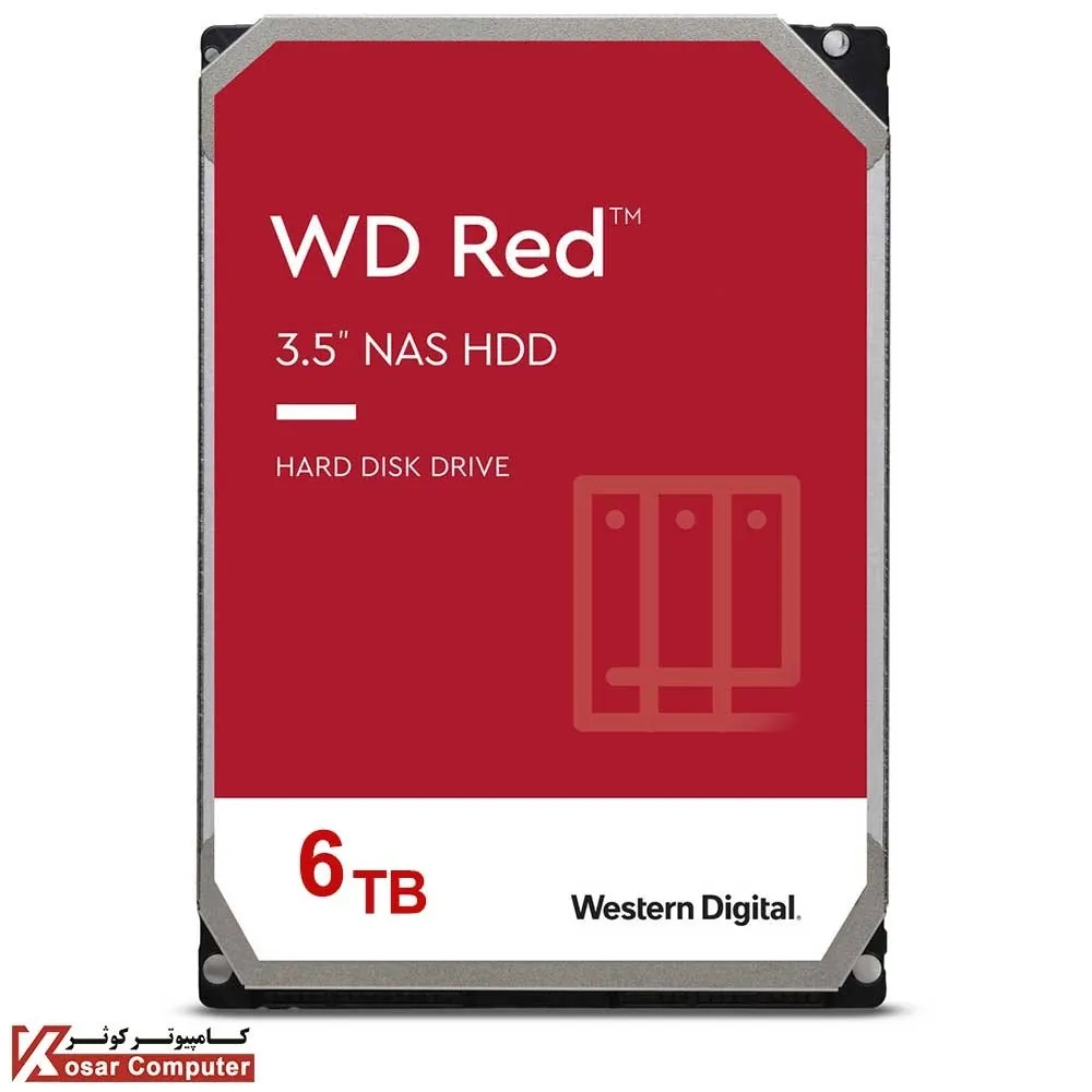 هارد اینترنال وسترن دیجیتال قرمز 6 ترابایت