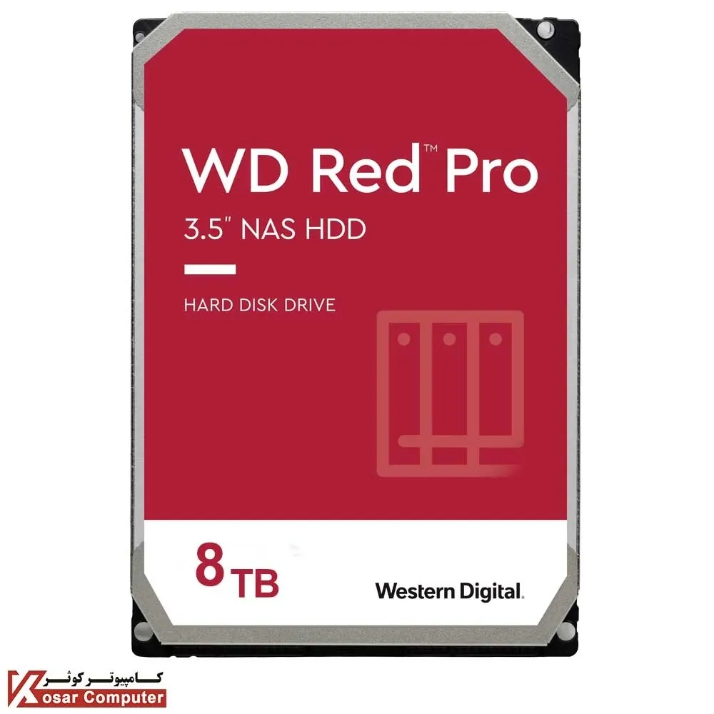 هارد اینترنال وسترن دیجیتال قرمز پرو 8 ترابایت