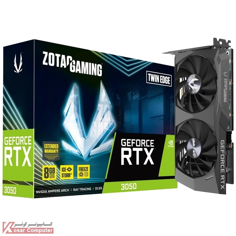 کارت گرافیک زوتک GAMING RTX 3050 Twin Edge 8G